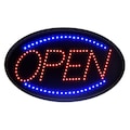 Alpine Industries LED Open Sign, Oval, 23" x 14" 497-02